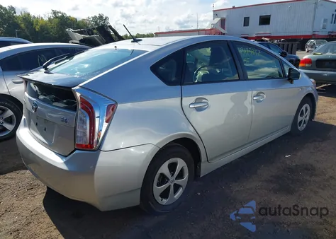 2012 Toyota Prius Four z USA, uszkodzony, nr VIN JTDKN3DU9C5503851